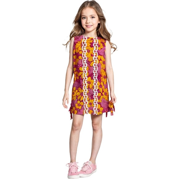 Lilly Pulitzer Original All Over Print Shift Dress Pink Elephant Peach Hibiscus - Picture 12 of 14